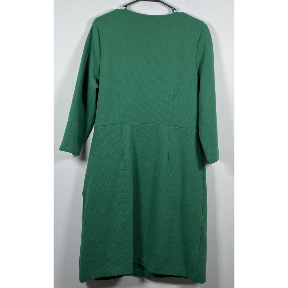 Boden Green V-Neck Shift Dress - Picture 4 of 5